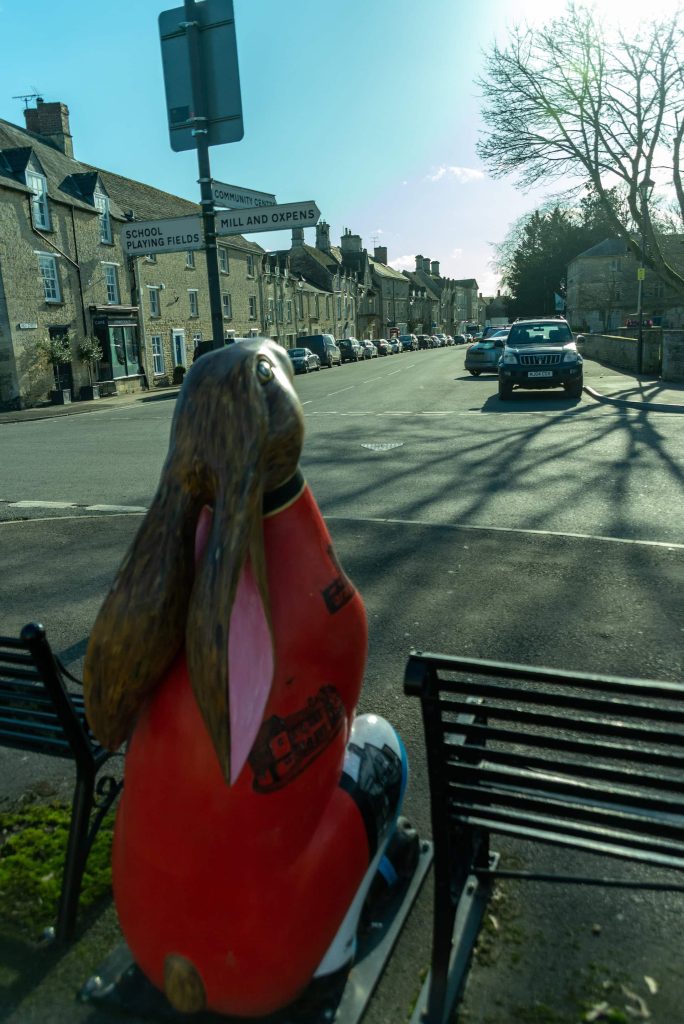 Maurice the Hare Fairford mascot