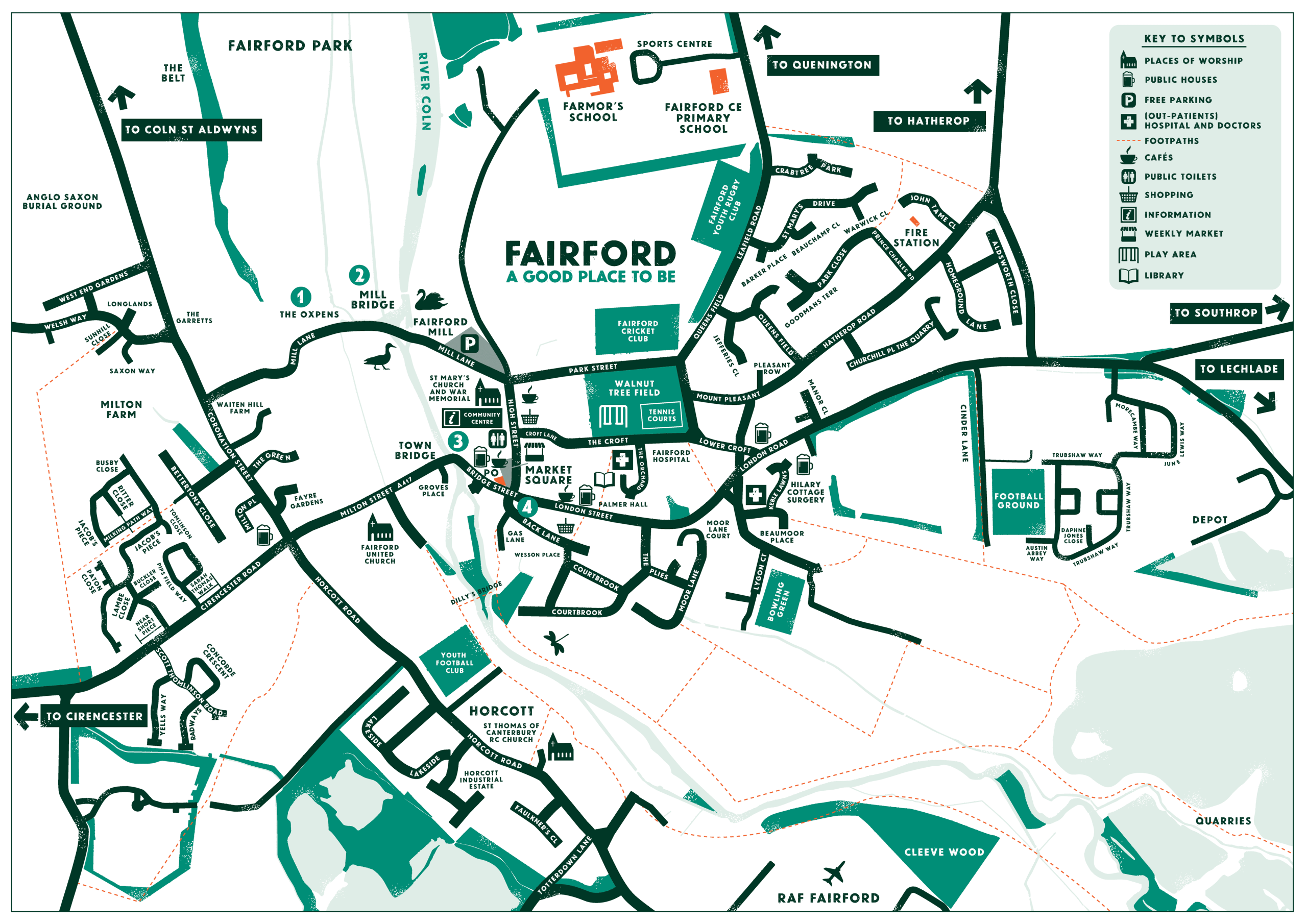 Fairford Map